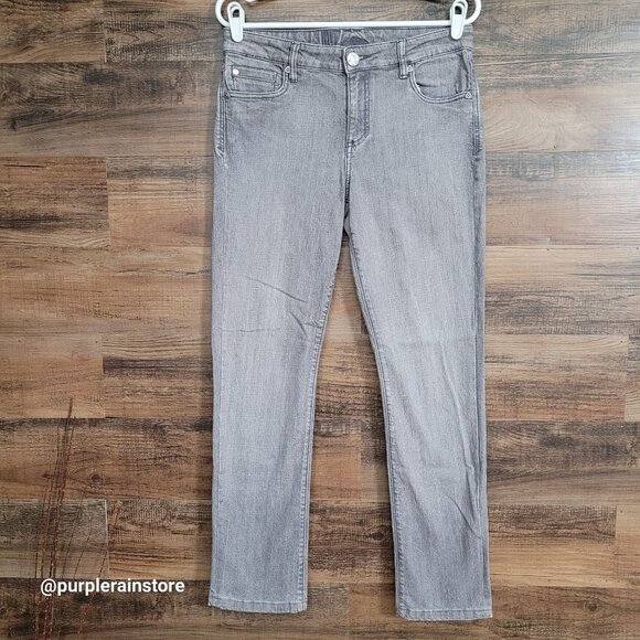 Kut From The Kloth Jeans Size 8 Skinny Mid Rise Gray Wash Stretch Denim - Picture 1 of 13